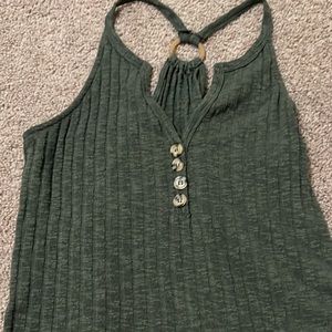 Maurices army green tank top